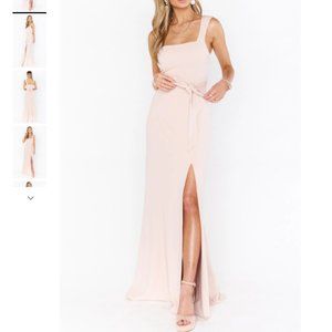 Show Me Your Mumu Paris Gown in Dusty Blush Stretch